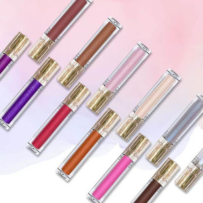 12 Colors Waterproof Matte Lip Gloss Set , 8ml Glitter Lip Gloss