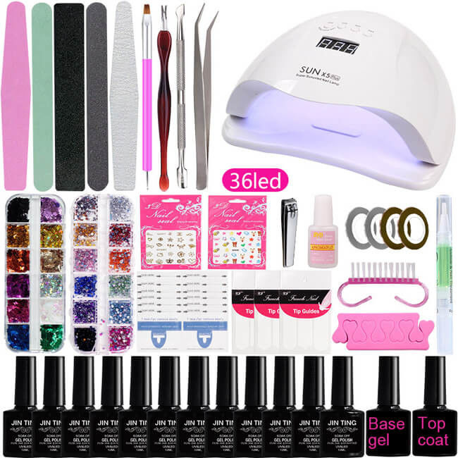 Private Label 0.27oz Non Toxic UV Gel Nail Polish Kit