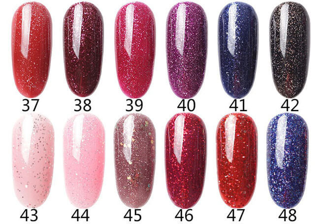 Resin 48 Color 8ml UV Gel Non Toxic Nail Polish